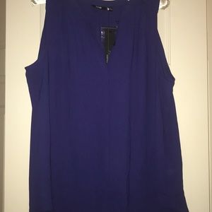 NWT Blue chiffon top
